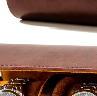 Estuche Reloj en Cuero 3 Puestos