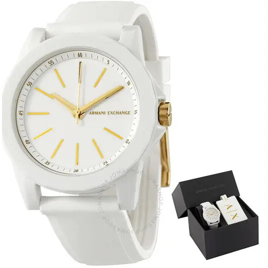 Fashion reloj armani blanco