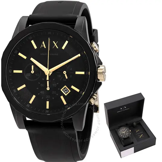 Set de regalo Armani Exchange Reloj de cuarzo AX7105 en acero inoxidable MWHITE.COM.CO