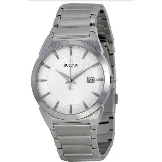 BULOVA esfera plateada -96B015 - MWHITE.COM.CO