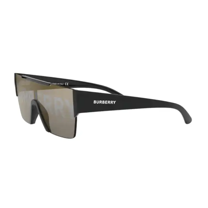 Gafas de sol negras con lente plateada brillante RELOJES 0BE 4291 3001/G