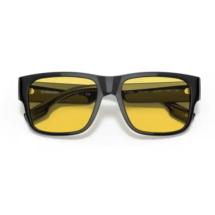 Gafas de sol negras y amarillas Burberry 0BE 4358 300185