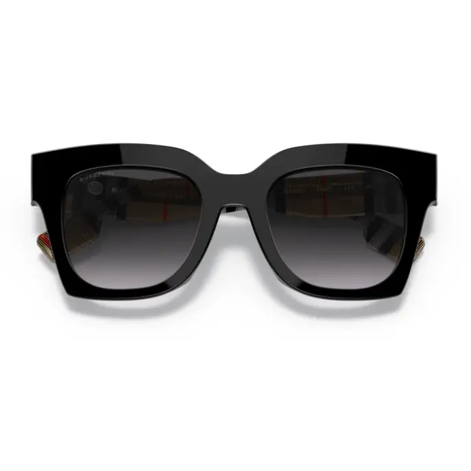 Gafas de sol BURBERRY 0BE con detalles dorados - Negras