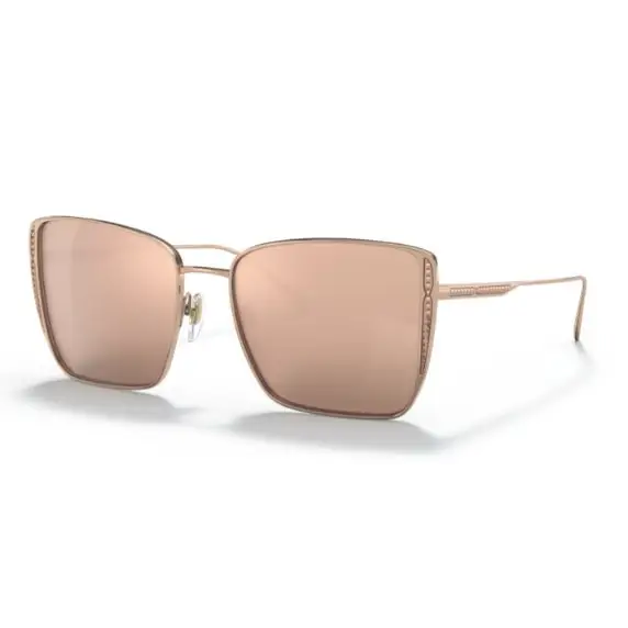 Gafas de sol cuadradas en oro rosa