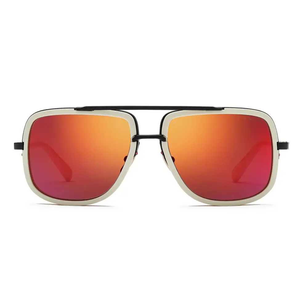 GAFAS Dita Mach One Limited de metal con marco negro y lentes rojos reflectantes