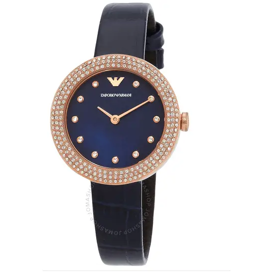 EMPORIO ARMANI cristal de cuarzo rosa AR11434 - MWHITE.COM.CO