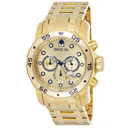 Reloj Invicta Pro Diver 0074 en tono oro amarillo Acero inoxidable MWHITE.COM.CO