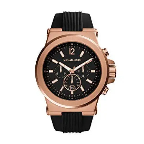 MICHAEL KORS DYLAN BLACK & ROSE GOLD. MK8184 - Relojes