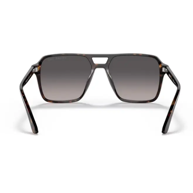 Gafas de sol PRADA 20YS 2AU09G Gris Degradé Polarizado en fondo blanco