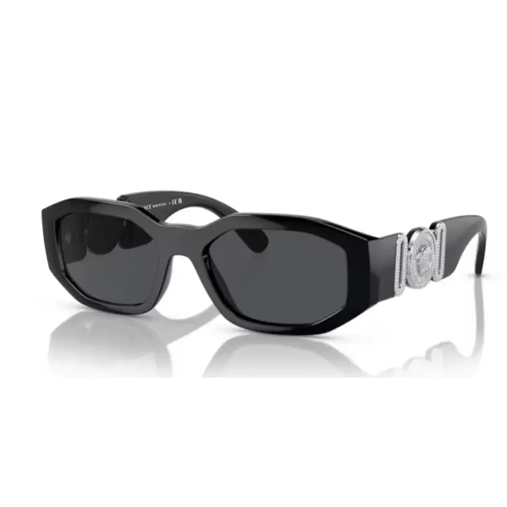 GAFAS de Sol Negro Dibujo Puente Saddle Bridge Versace 4361 Puente MWHITE.COM.CO
