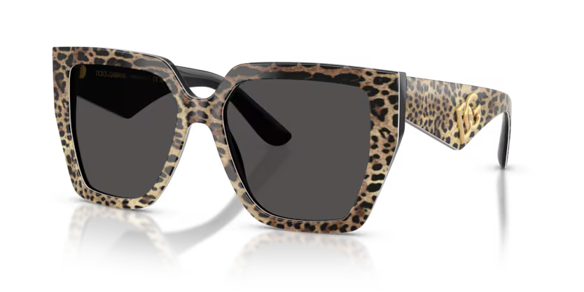 GAFAS 0DG4438 316387 - Leopardo marrón sobre negro