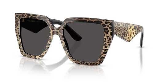 GAFAS 0DG4438 316387 - Leopardo marrón sobre negro