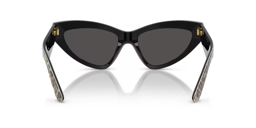 GAFAS 0DG4439 316387 - Leopardo marrón sobre negro