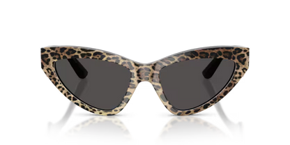 GAFAS 0DG4439 316387 - Leopardo marrón sobre negro
