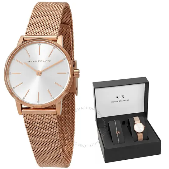 ARMANI EXCHANGE Lola de cuarzo esfera plateada AX7121 - Relojes