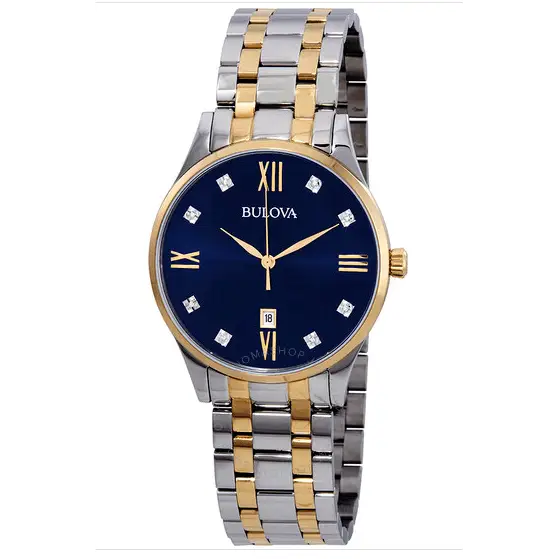 BULOVA Classic Diamond Blue -98D130 - MWHITE.COM.CO