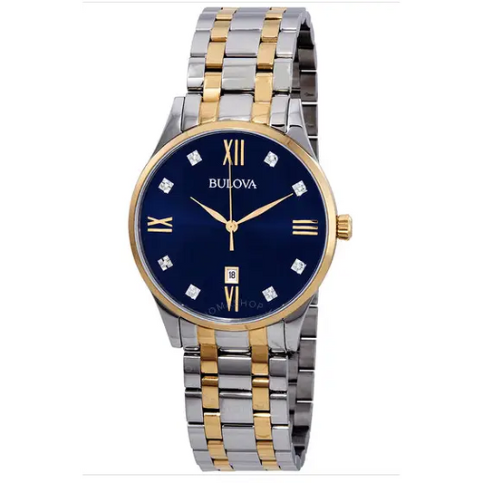 BULOVA Classic Diamond Blue -98D130 - MWHITE.COM.CO