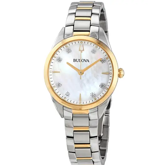 BULOVA esfera de nácar Sutton -98P184 - MWHITE.COM.CO