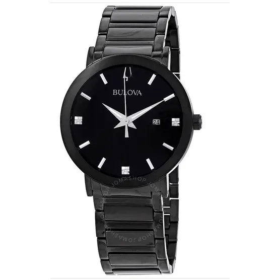 BULOVA -esfera negra 98D144 - MWHITE.COM.CO