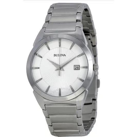 BULOVA esfera plateada -96B015 - MWHITE.COM.CO