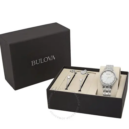 BULOVA-Juego de reloj y brazalete para mujer 96X145 - MWHITE.COM.CO