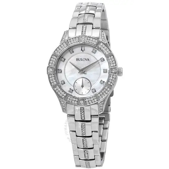 BULOVA-Nácar blanca 96L291 - MWHITE.COM.CO