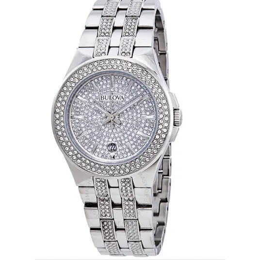 BULOVA-pavé de cristal 96B235 - MWHITE.COM.CO