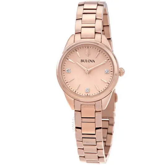 BULOVA- Sutton esfera rosa 97P151 - MWHITE.COM.CO