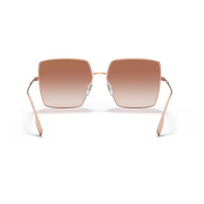 Gafas de sol cuadradas en oro rosa Burberry - Diseño clásico y moderno