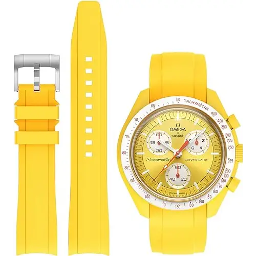 Swatch x Omega Manilla silicona - Amarillo - Relojes