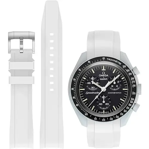 Swatch x Omega Manilla silicona - Blanco - Relojes