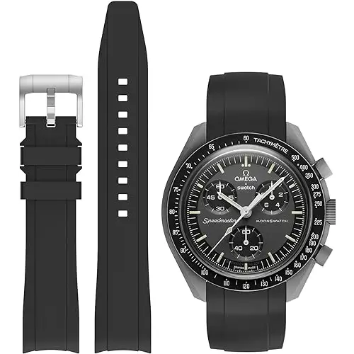 Swatch x Omega Manilla silicona - Negro - Relojes