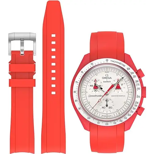 Swatch x Omega Manilla silicona - Rojo - Relojes