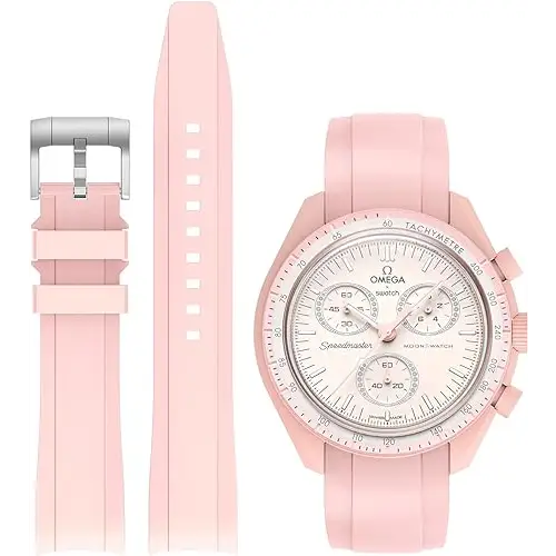 Swatch x Omega Manilla silicona - Rosa - Relojes