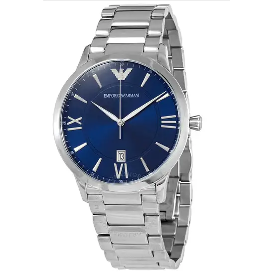 EMPORIO ARMANI Cuarzo con esfera azul AR11227 - MWHITE.COM.CO