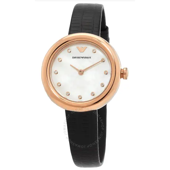 EMPORIO ARMANI ROSA cuarzo cristal AR11459 - MWHITE.COM.CO