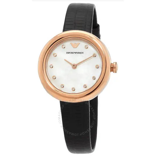 EMPORIO ARMANI ROSA cuarzo cristal AR11459 - MWHITE.COM.CO