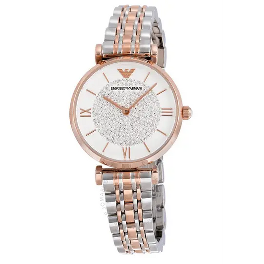 EMPORIO ARMANI White Crystal Pave AR1926 - MWHITE.COM.CO