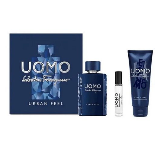 Estuche Ferragamo Uomo Urban Feel 100 ML HM 3 Pcs - MWHITE.COM.CO