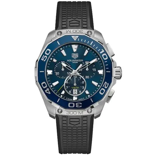 Tag Heuer Aquaracer Cuarzo Cronógrafo Caucho Negro - Relojes